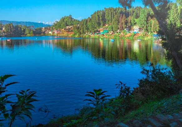 Mirik Lake, Darjeeling in the foothills of eastern Himalayas