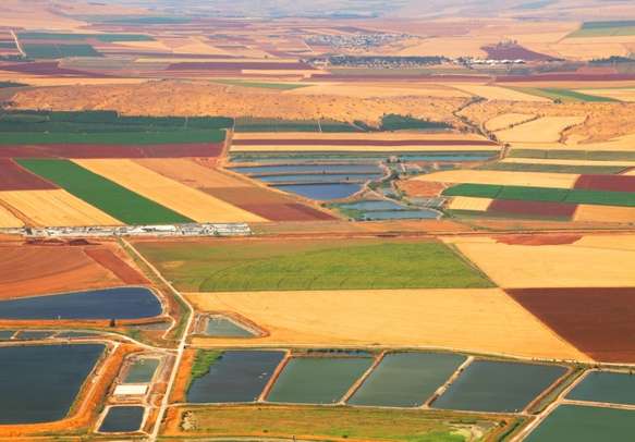View on agriculture valley in Israel