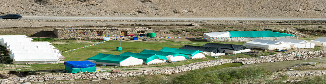 Camping at Tso Moriri in Ladakh