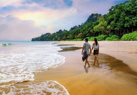 Take a walk at the scenic Havelock islands beach at Andaman 