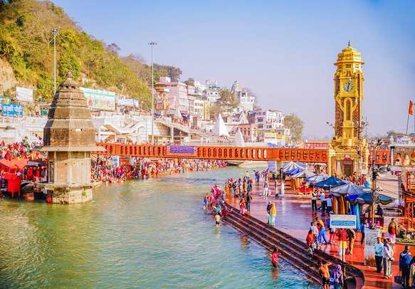 Har Ki Pauri is a famous ghat on the banks of the Ganges in Haridwar