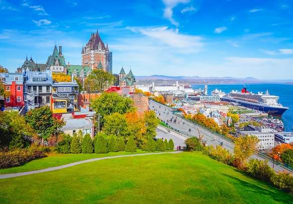 Cityscape view of splendid Quebec City