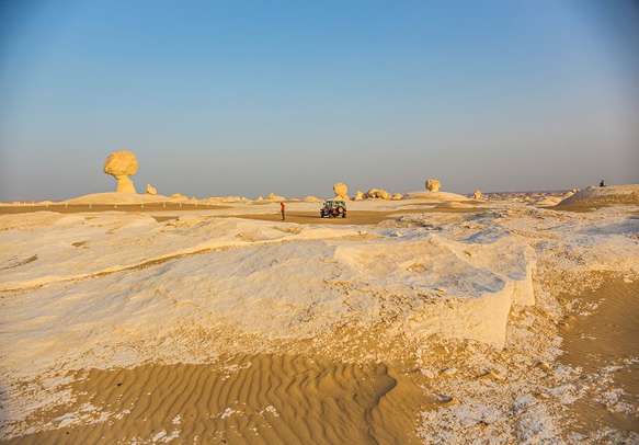 Click pictures of the unique formations of the White Desert