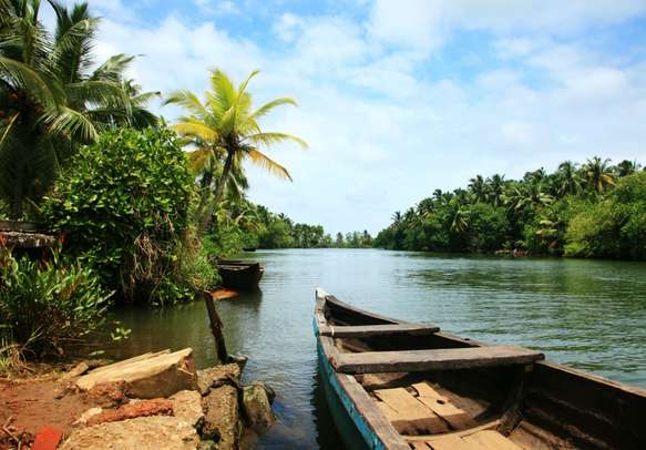 Sail along the beautiful backwaters of Kerala