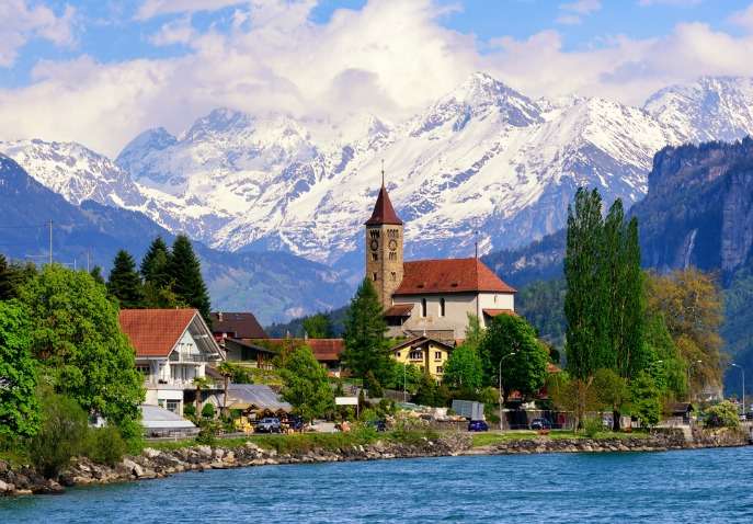 Get A View of the Swiss Alps From Interlaken - Retired And Travelling