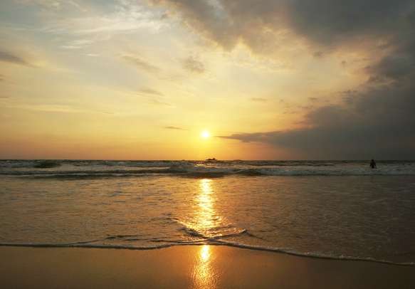 Mesmerizing sunset views at Bentota Beach