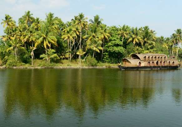 The scintillating Kerala backwaters.