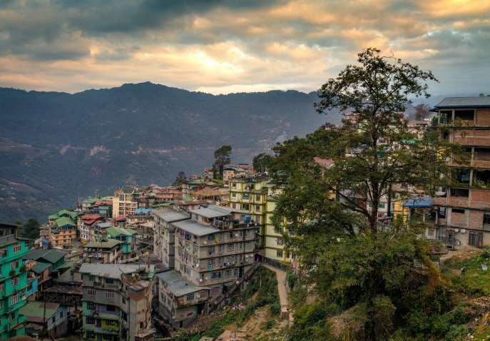 Gangtok, SIKKIM, INDIA , 17th APRIL 2011 : View Over the City Ce Stock  Image - Image of high, beautiful: 114616079