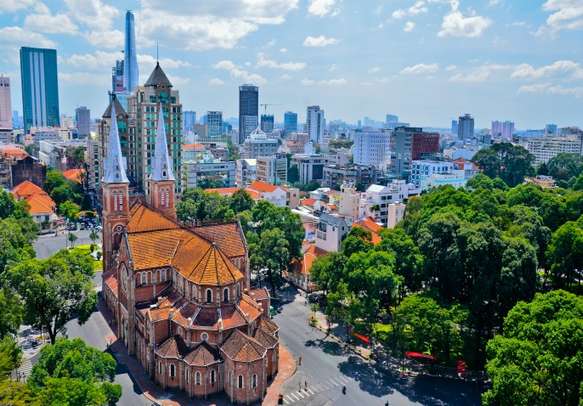 Notre Dame Cathedral in Ho Chi Minh City.