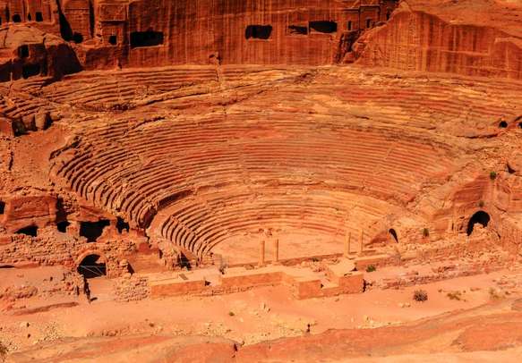 An ancient style  amphitheater in Petra