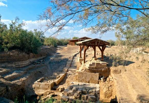 Church remains on place where Jesus was baptized in Bethany