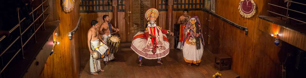 Enjoy a vibrant Kathakali performance in Munnar