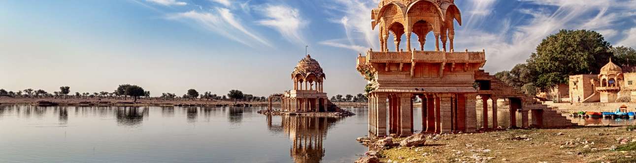 The most famous lake in Jaisalmer
