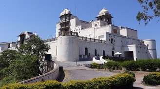 Explore the magical charm of the Monsoon Palace in Udaipur.