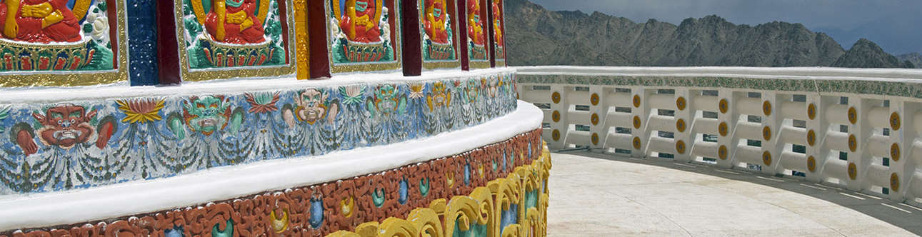 	The holy Shanti Stupa and its stupendous views