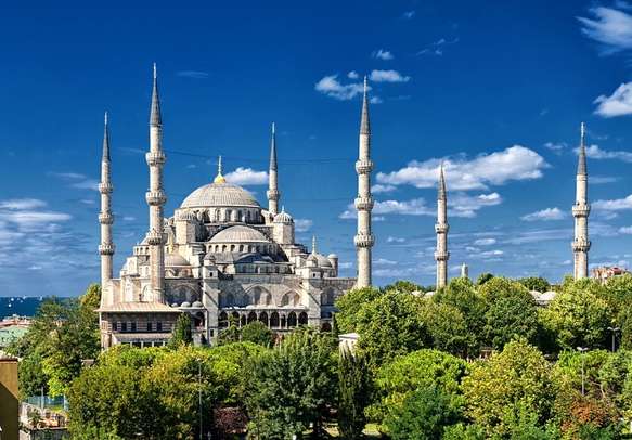 Visit the famous Blue Mosque in Istanbul