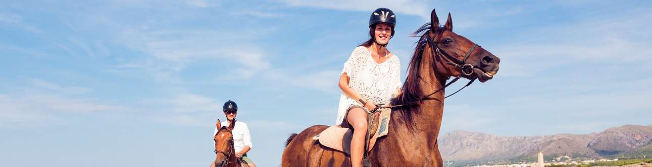Enjoy a bout of horse riding today	