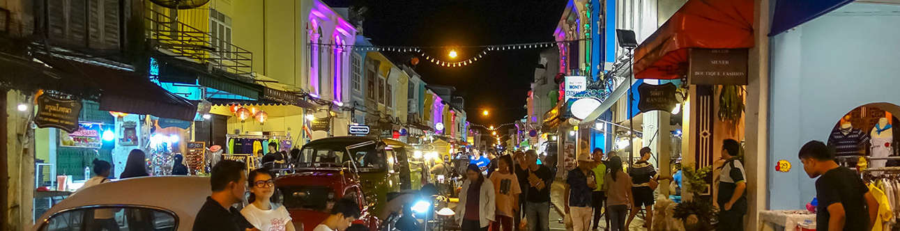 Enjoy exploring Phuket market in the evening