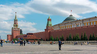 See the majestic Lenin Mausoleum in Moscow