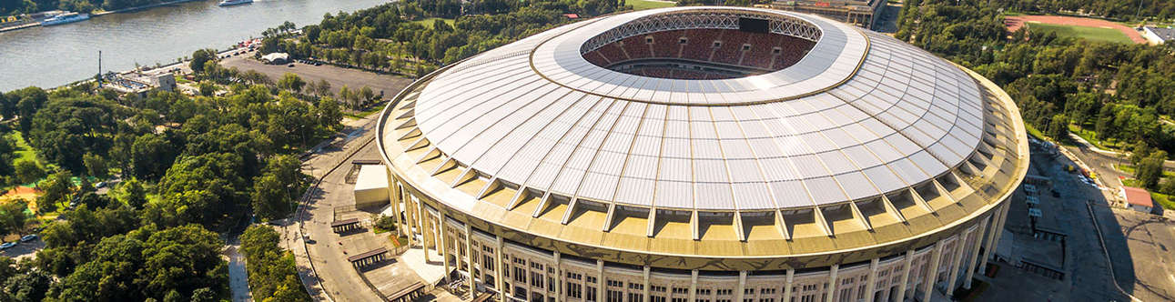 Explore the Luzhniki Stadium in Moscow