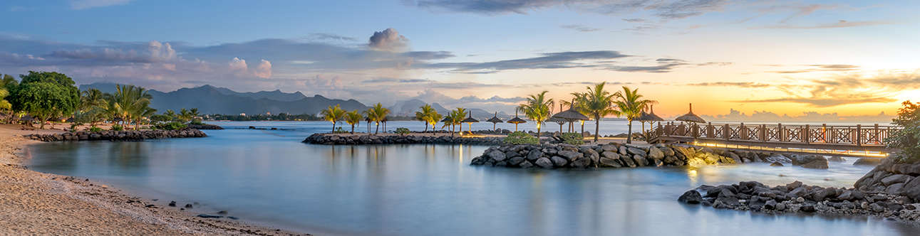 The beautiful view of Balaclava in Mauritius