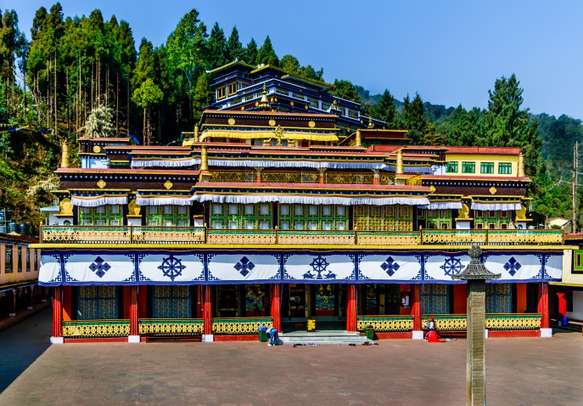 Beautiful Rumtek Monastery in Sikkim