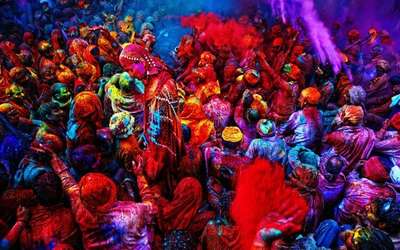 Holi Celebrations in Vrindavan