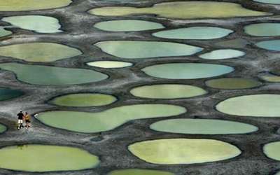 Sacred Spotted lake of British Columbia