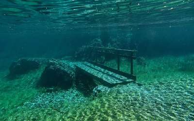 Every spring this park disappears under water