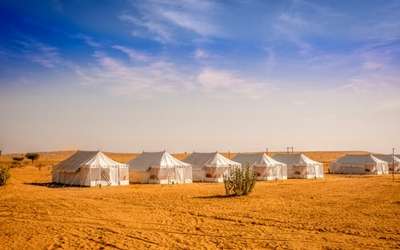 A picture-perfect view of Royal Desert Camps Jaisalmer