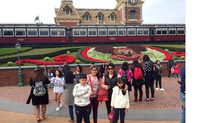 Spending a day in disneyland