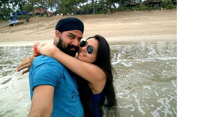 gurpreet and his wife in denpasar