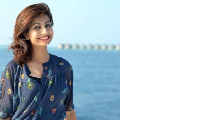 hemant's wife posing in maldives