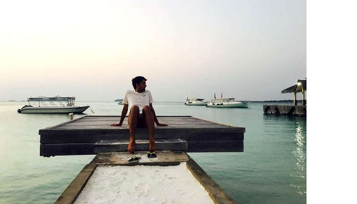villa side view in maldives