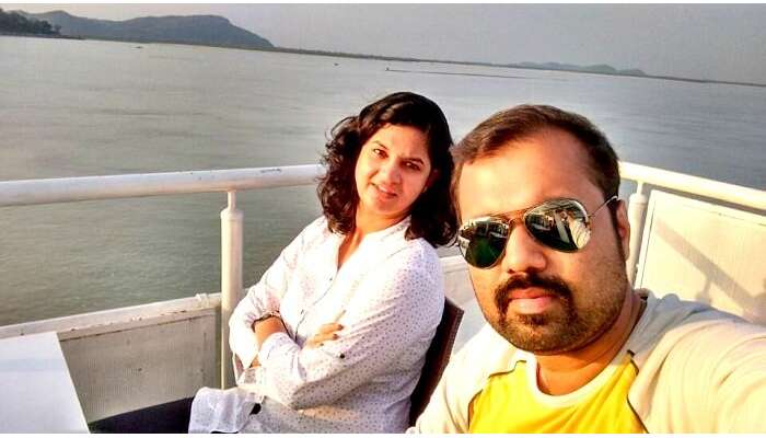 relishing a boat cruise