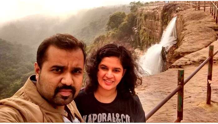 sister falls in cherrapunji