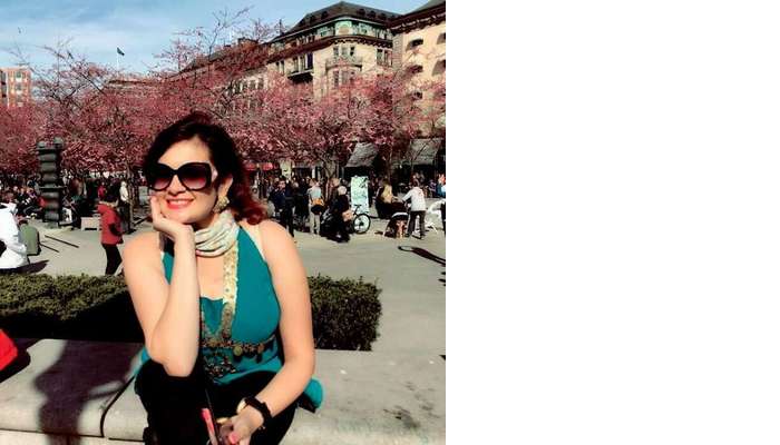 female traveler in Sweden