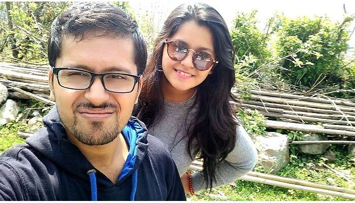 megha and her family at lachen