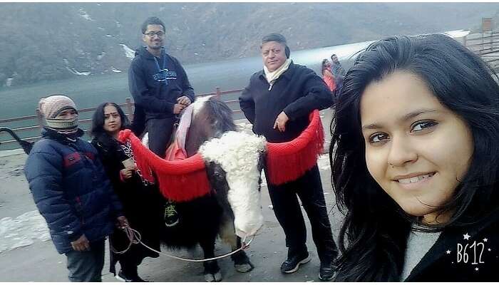 family trip to tsomgo lake