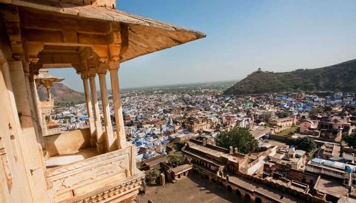 A view of the city from Bundi Palace