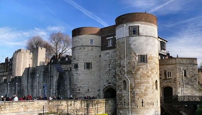 The main entrance to the Tower of London