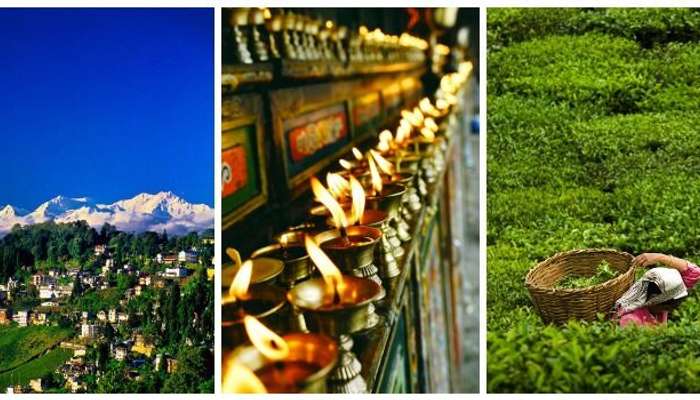 The tea estates of Darjeeling, monastery, highest peaks & deepest valleys, North East