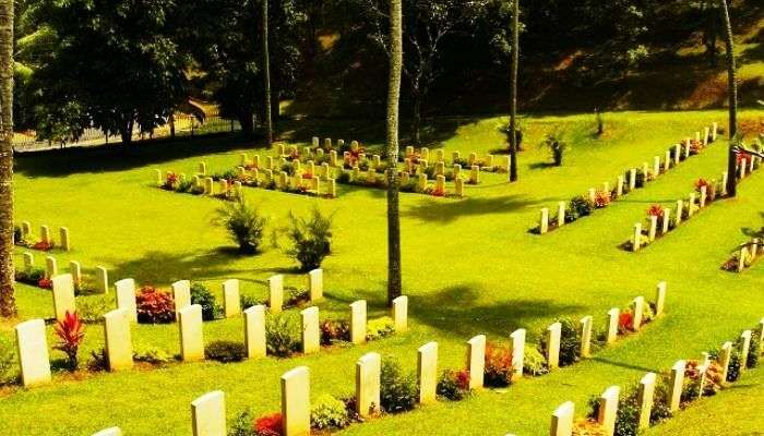 The Commonwealth War Cemetery in Sri Lanka