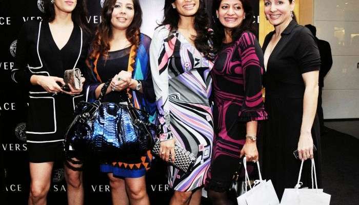 Elite women of Delhi at a Versace event