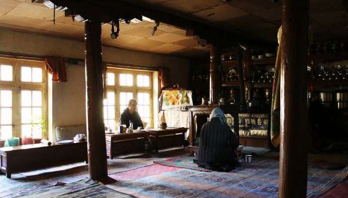 Homestay Kitchen at Rumback in Ladakh