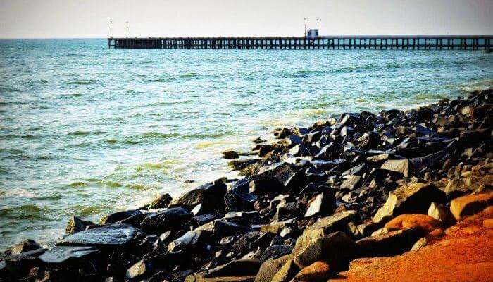 Promenade Beach is one of the most famous places to visit in Pondicherry