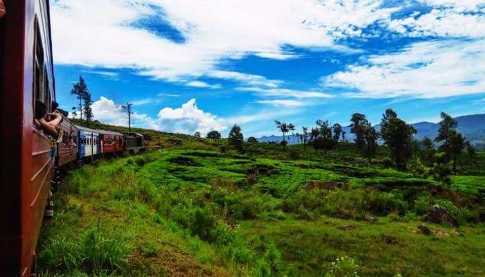 Trainride from Kandy to Nuwara Eliya in Sri Lanka
