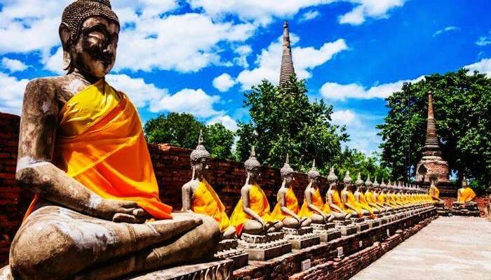 Ancient Buddha Statues in Ayutthaya are one of the most visited tourist places in Thailand