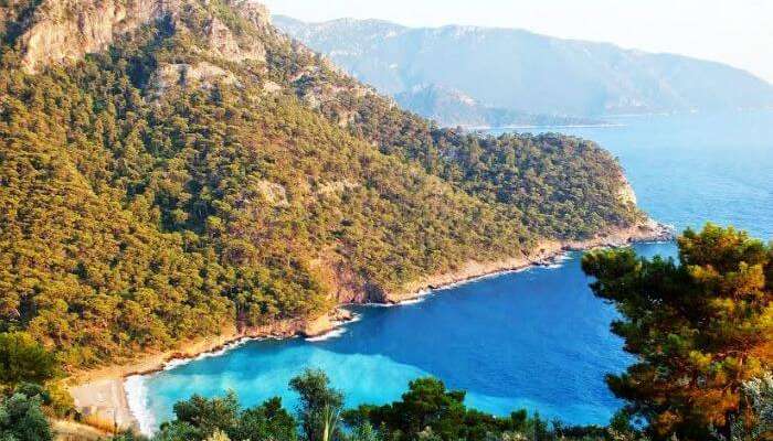 Aerial view of the Kabak Bay