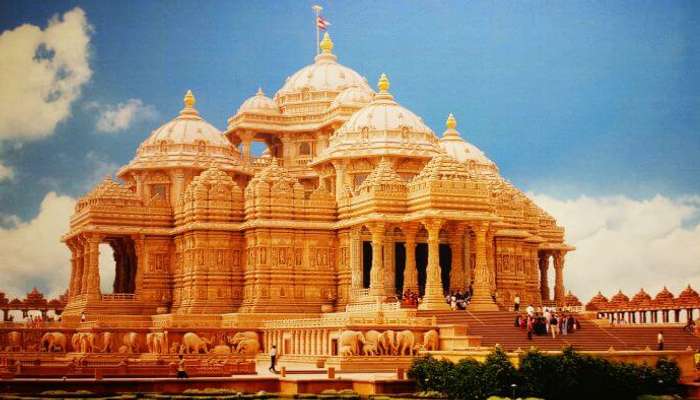 The Grand Akshardham Temple is a perfect example of symmetries in modern architecture.